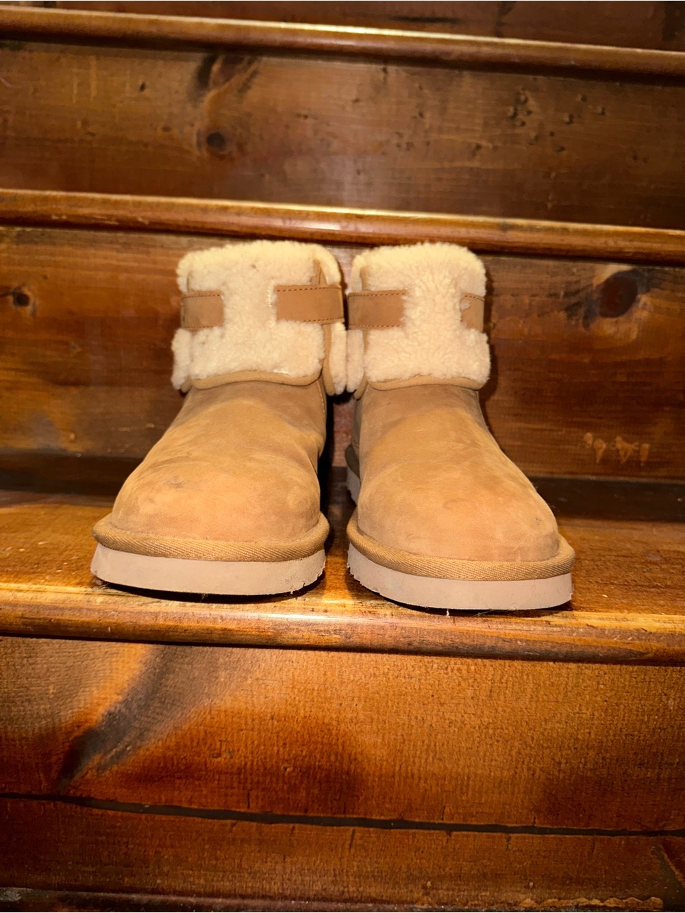 UGG Cream Sheepskin-Lined Boot Interior